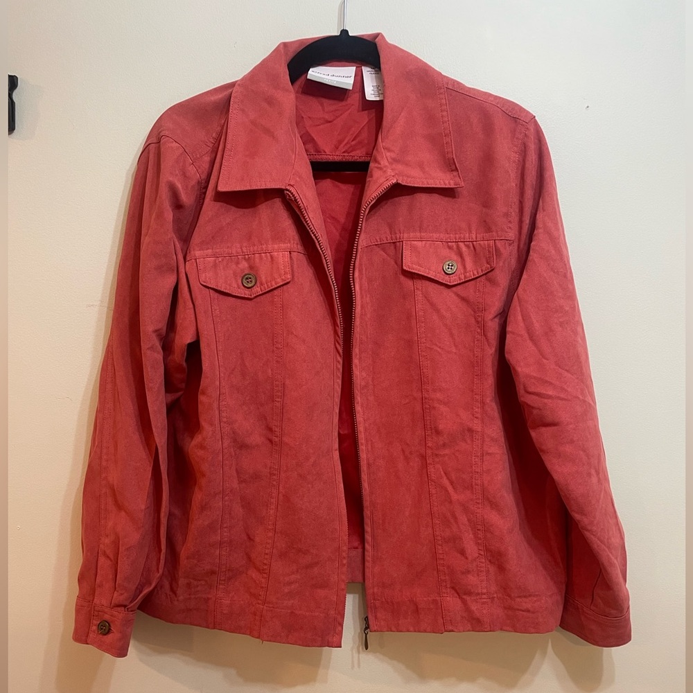 Alfred Dunner Red Suede Sports Coat